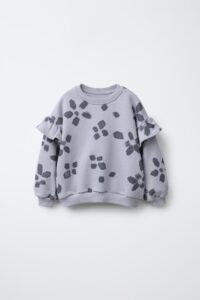 سویشرت با طرح گلدار برند Zara