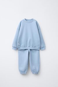 ست سویشرت و شلوار گت دار با برچسب برند Zara