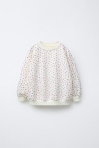 سویشرت طرح گل برند Zara