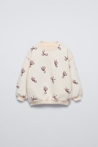 سویشرت با گره تزئینی برند Zara